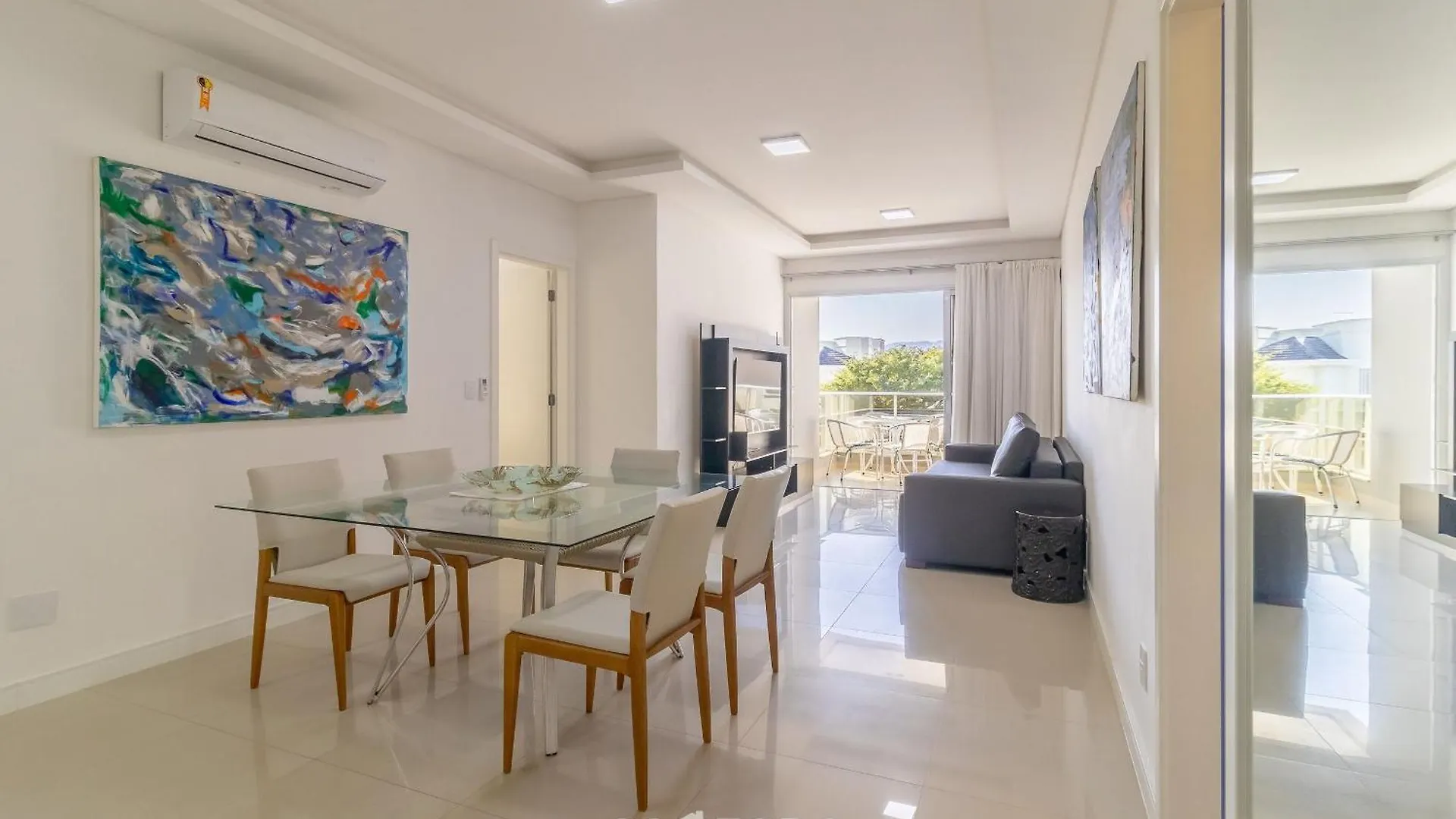 Apto C/ Churrasq 1Km Da Praia De Jurere - Les106 Флорианополис Апартаменты